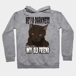 'Hello Darkness My Old Friend' Cute Cats Adorable Hoodie